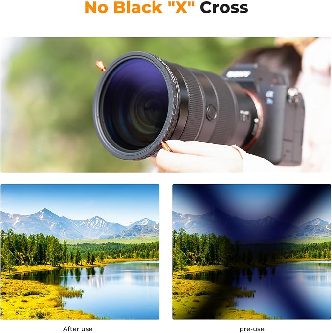 K&F Concept 67mm Variable ND2-32 & Circular Polarizing Lens Filter 2 in 1-18 - Image 5