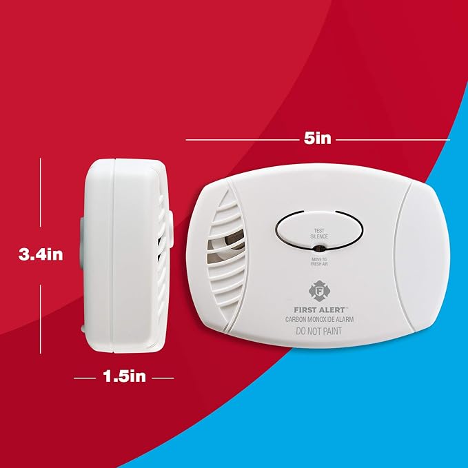 FIRST ALERT Carbon Monoxide Detector, No Outlet Required, Battery Operated - Image 7