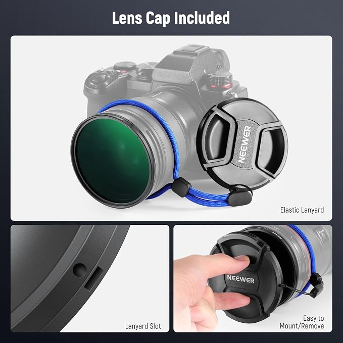 NEEWER 77mm CPL Filter with Lens Cap, Ultra Slim Multi Resistant Nano Coated - Image 7