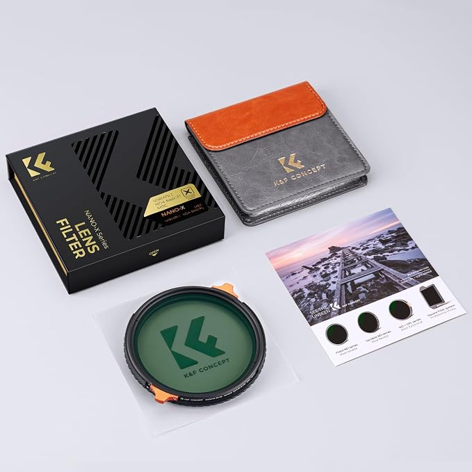 K&F CONCEPT 37mm ND4-64 ND Lens Filter Variable & CPL Polarizers Filter 2-in-1 - Image 8