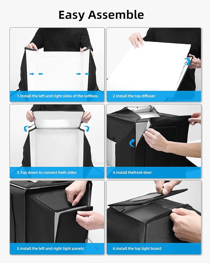 Glendan Upgrade Professional Portable Photo Studio Light Box - Image 6