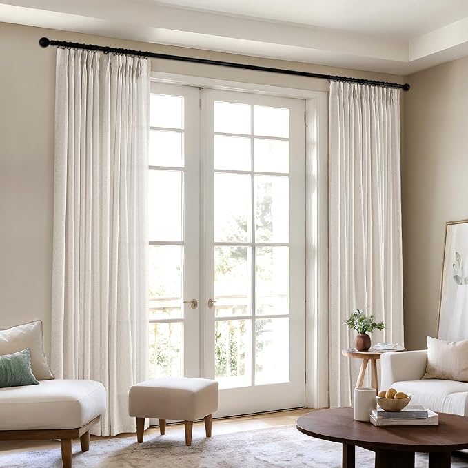 Memory Trained Pinch Pleated Curtains 96 Inches Long, Viral Linen Pinch Pleat - Image 8