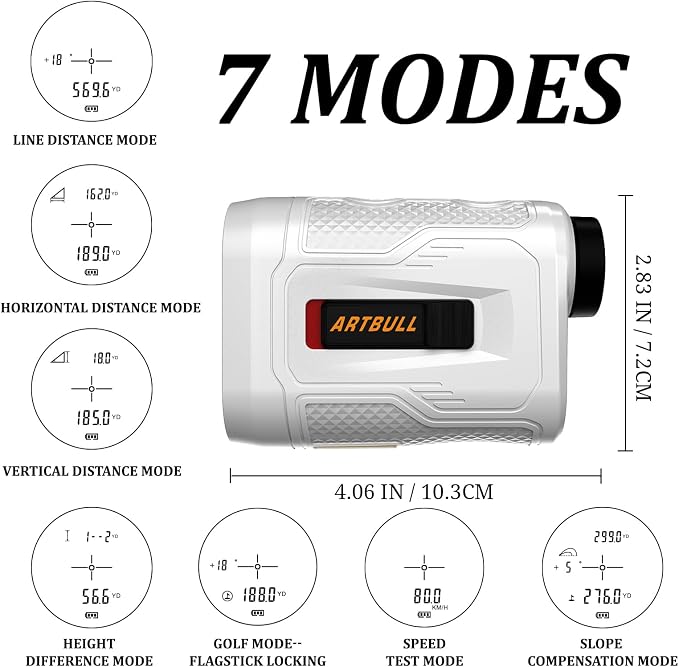 7 in 1 Golf Laser Rangefinder 6X Magnification - Image 8