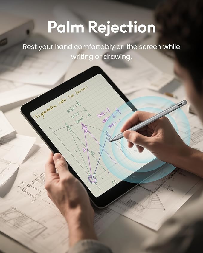 Metapen Pencil A8 for Apple iPad 2018-2026, Palm Rejection, Pixel Precision - Image 8