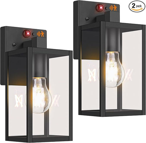 2-Pack Upgraded Motion Sensor Outdoor Wall Lights, 10.6” Small Dusk to Dawn by BringYouBrightFuture