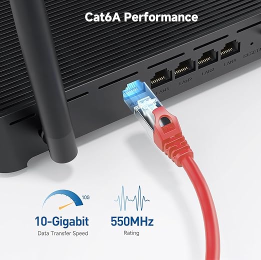 Cable Matters 10Gbps Snagless Shielded Cat 6A Ethernet Cable - 5ft - Image 4