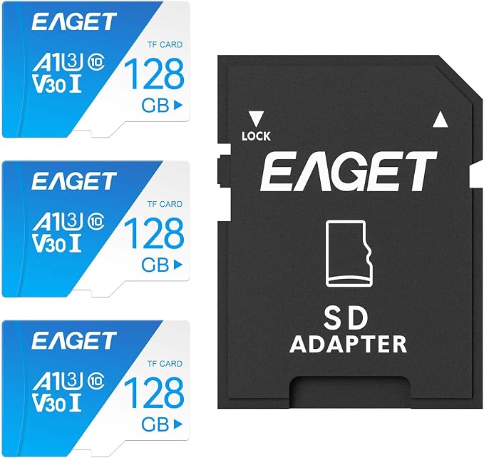 EAGET 3-Pack 128GB TF Memory Card Up to 100MB/s Read - Image 9