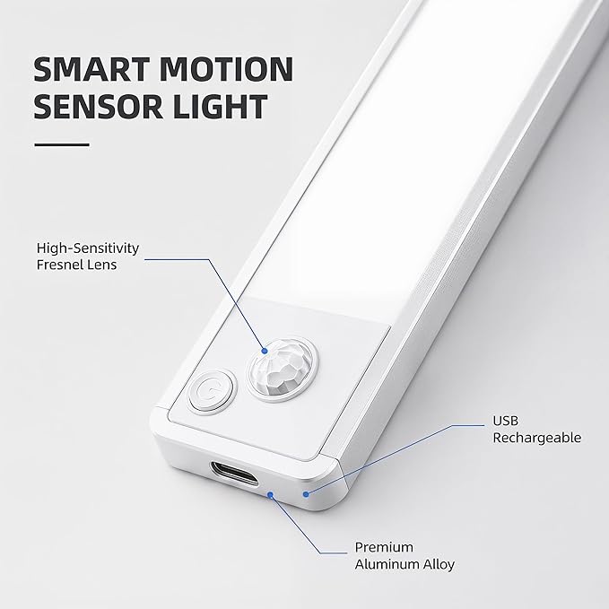 Under Cabinet Motion Sensor Lighting: Dimmable Rechargeable Lights Indoor - Image 5