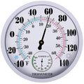 Indoor Outdoor Thermometer Hygrometer, Lirches Outdoor Thermometer Large Numbers by Lirches