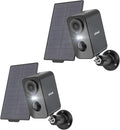 Solar Security Cameras Wireless Outdoor, ieGeek 2 Pack 2K WiFi Battery Camera by ieGeek
