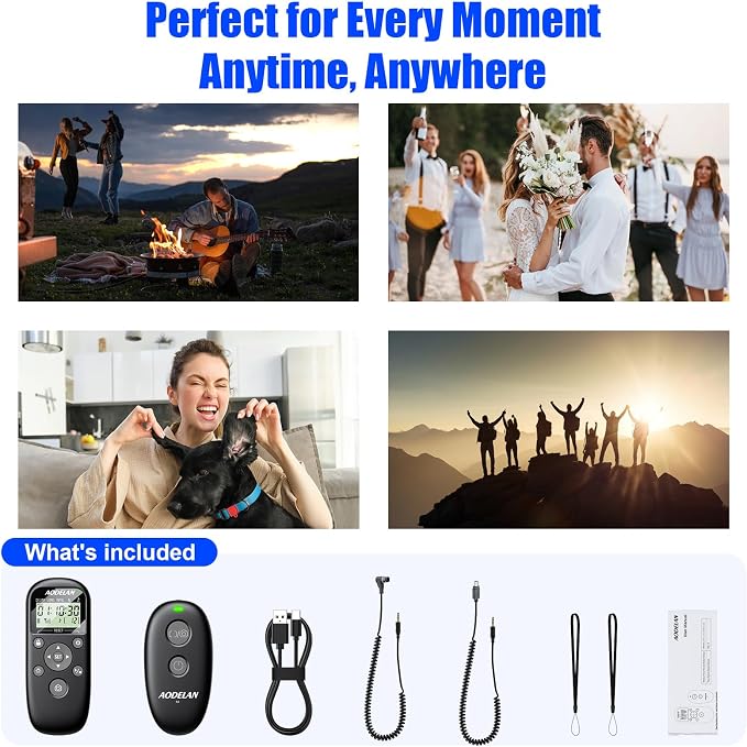 for Nikon Cameras Wireless Rechargeable Timer Shutter Release Remote Control - Image 9