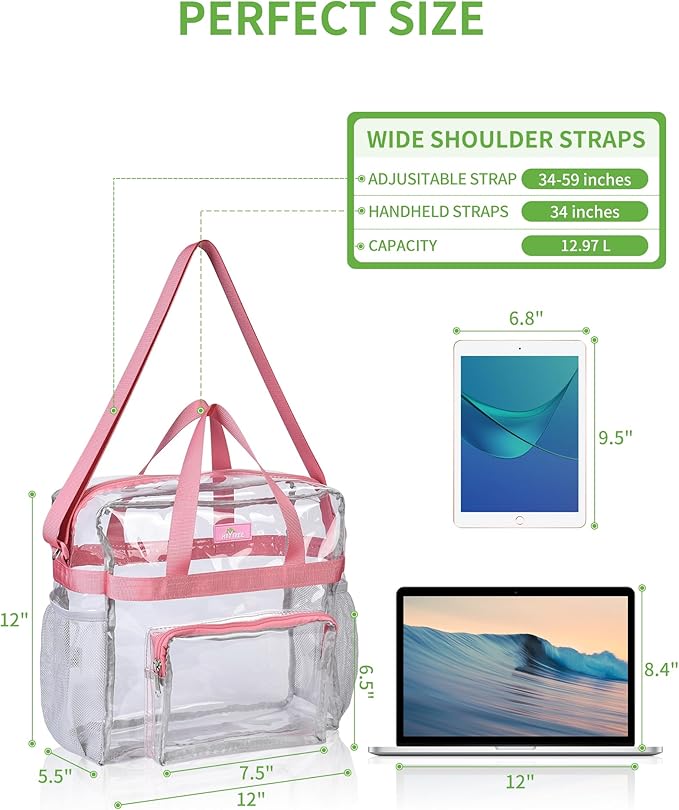 MAY TREE Clear Vinyl Tote Bag - Image 2