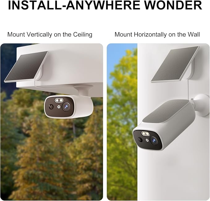 2K Solar Camera Outdoor Wireless-5/2.4Ghz WiFi Cameras - Image 5
