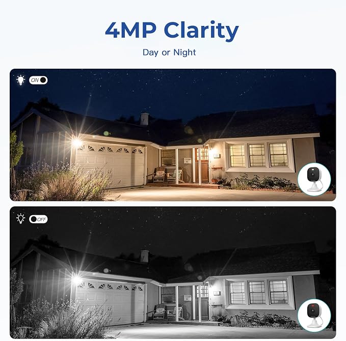 4MP Indoor Cameras for Home Security Outdoor, Home Security Camera System - Image 6