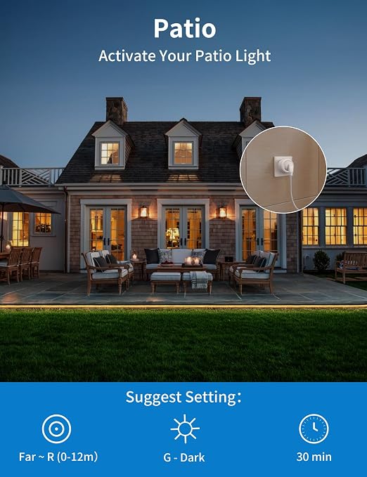 2 Pack Wireless Motion Sensor Outlet, Plug-in PIR Infrared Motion Activated - Image 8