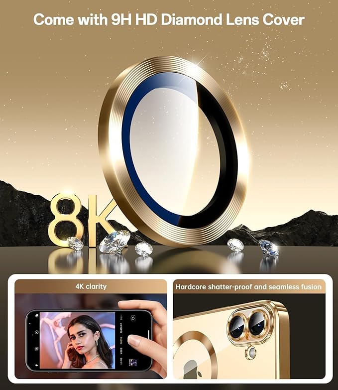 Magnetic Glossy Case for iPhone 17, iPhone17 Phone Case Slim Clear Luxury - Image 4