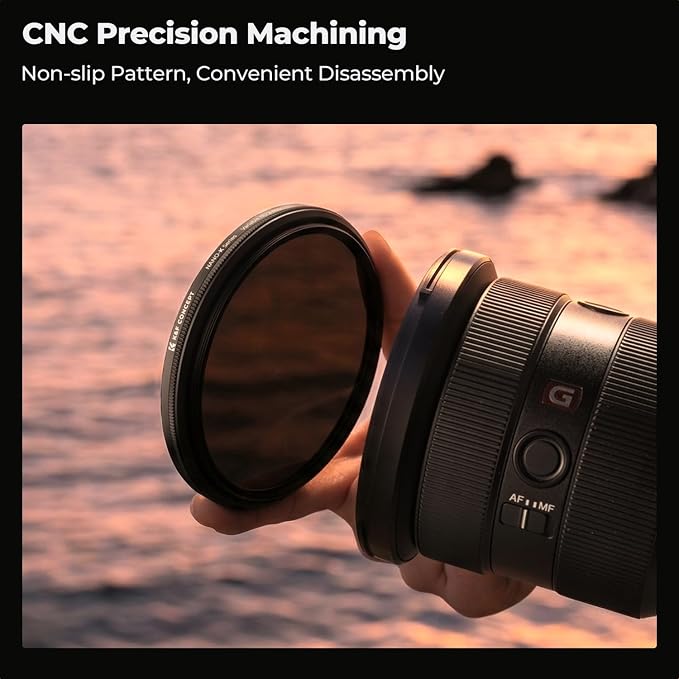K&F CONCEPT 49mm Variable ND Lens Filter ND2-ND400 18 Multi-Layer Coatings - Image 6
