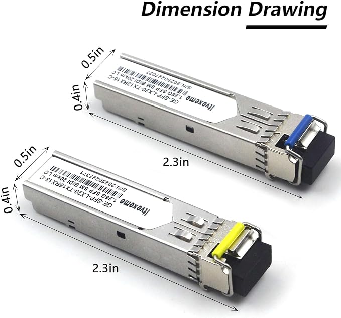5 Pairs 1.25G BIDI SFP Network Transceiver Module, 1.25 Gigabit Single Mode - Image 2