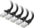 Cable Matters 10Gbps 5-Pack Snagless Shielded Cat 6A Ethernet Cable - 14ft by CableMatters