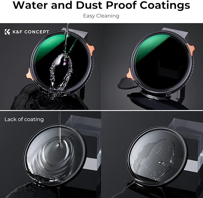 K&F CONCEPT 67mm ND4-64 ND Lens Filter Variable & CPL Polarizers Filter 2-in-1 - Image 7