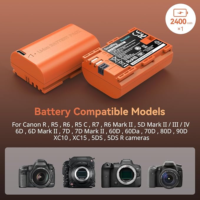 SMALLRIG 2400mAh Repalcement USB-C Battery - Image 3