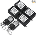 eMylo DC 12V 4x1channel RF Relay Wireless Remote Control Light Switch 433Mhz by eMylo