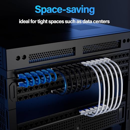 Cat6A Ethernet Cable Shielded 10Gbps 20 ft, Slim Shielded Ethernet Cable Cat 6 - Image 5