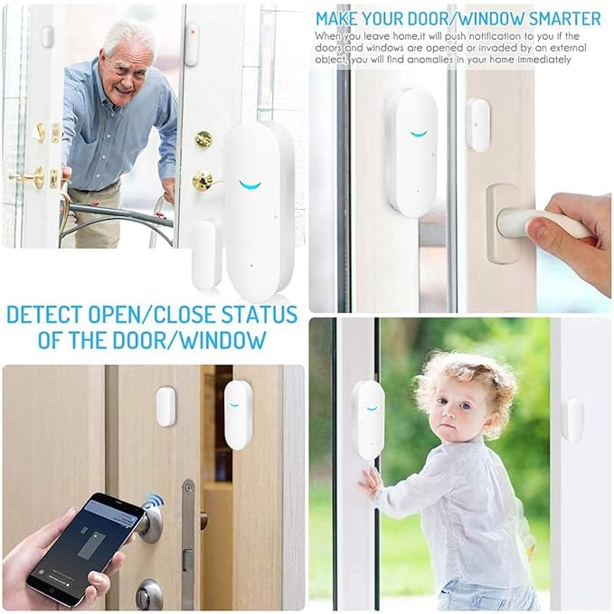 Tuya WiFi Door Sensor: Wireless Security Alarm, Compatible - Image 7