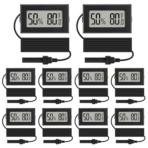 10Pcs Mini Digital Thermometer Hygrometer Gauge Indoor by Dorhea