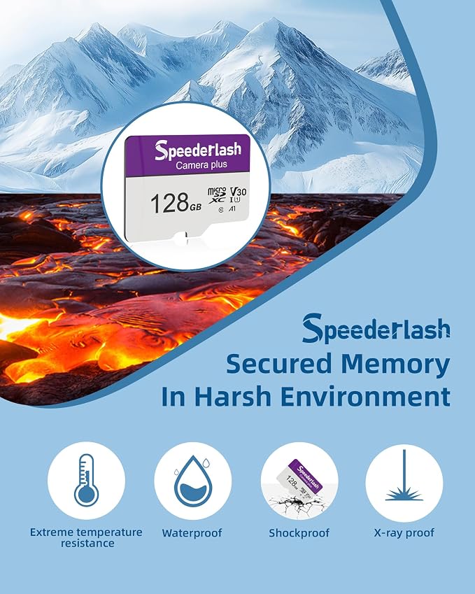 Micro SDXC Memory Card 128GB 2 Pack, Speederlash Camera Plus TF Card - Image 4