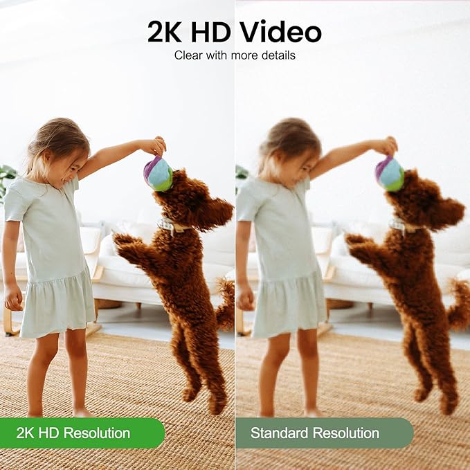 INFIYA 2K Indoor Camera-One-Touch Call Baby/Elderly Monitor Pet Camera 360° PTZ - Image 3