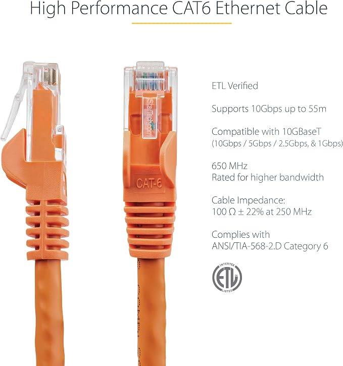 StarTech 100ft CAT6 Ethernet Cable - Image 2