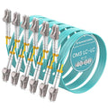 OM3 LC to LC Fiber Patch Cable 5m/16ft 6-Pack, 10Gb/40Gb Multimode Duplex by SpeedyCables