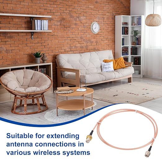 MECCANIXITY SMA Antenna Extension Cable, 3.3ft SMA Male Inner Pin to Female - Image 4