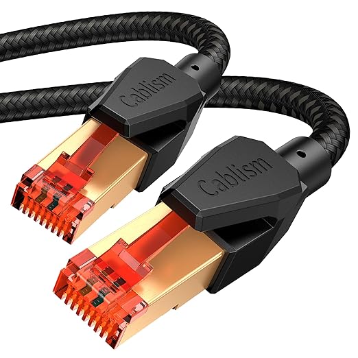 Cat 8 Ethernet Cable 40 FT, High Speed LAN Network Cable RJ45 40Gbps 2000Mhz by Unknown