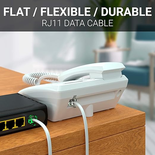 G-PLUG 50FT RJ11 Cable Phone Cord - Image 2