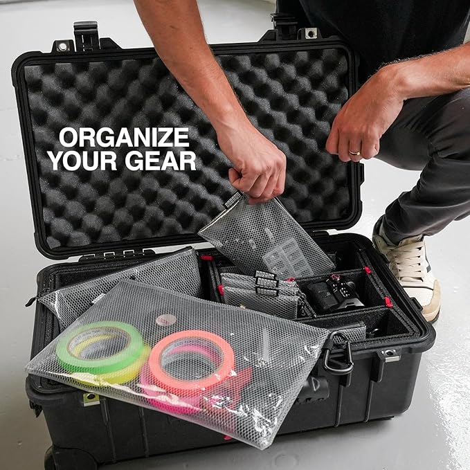 GOBAGS Air Production Small Clear Zipper Pouch – Cable Organizer & Travel Gear - Image 3