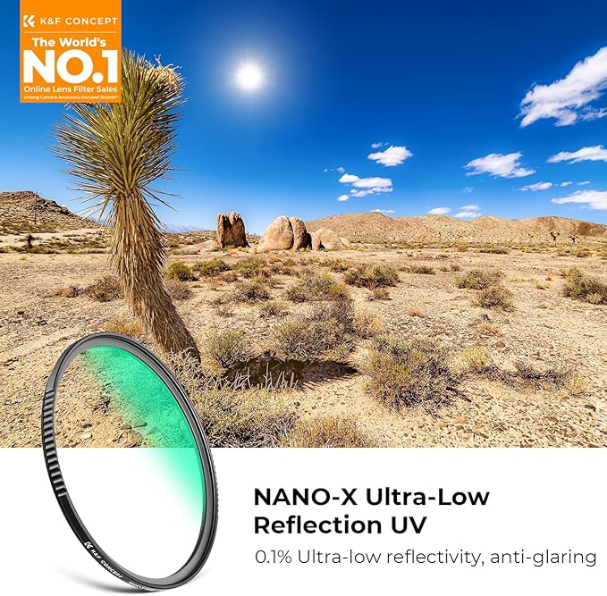 K&F CONCEPT 52mm Ultra-Low Reflectivity MCUV Lens Protection Filter 28 - Image 2