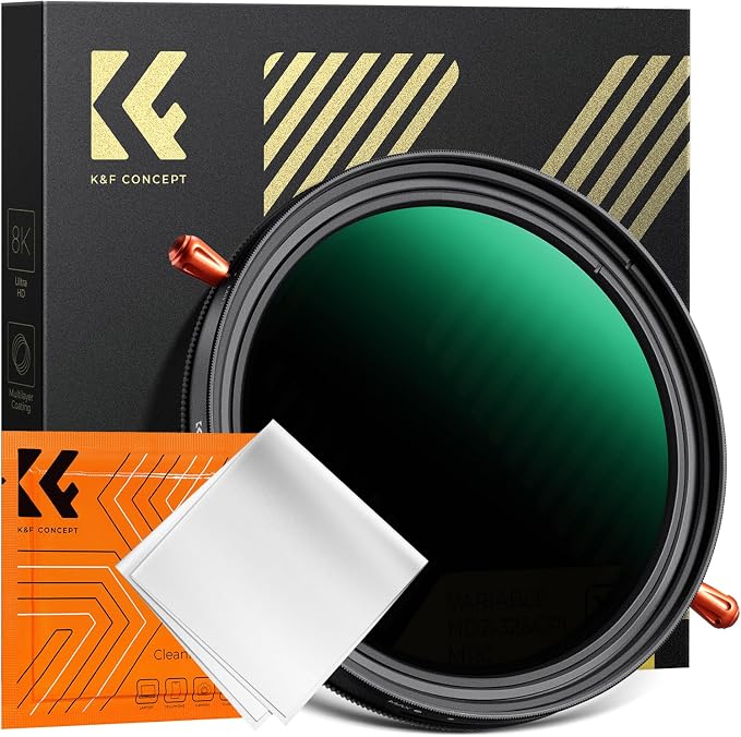 K&F CONCEPT 82mm Variable Fader ND2-ND32 ND Filter and CPL Circular Polarizing by KFCONCEPT