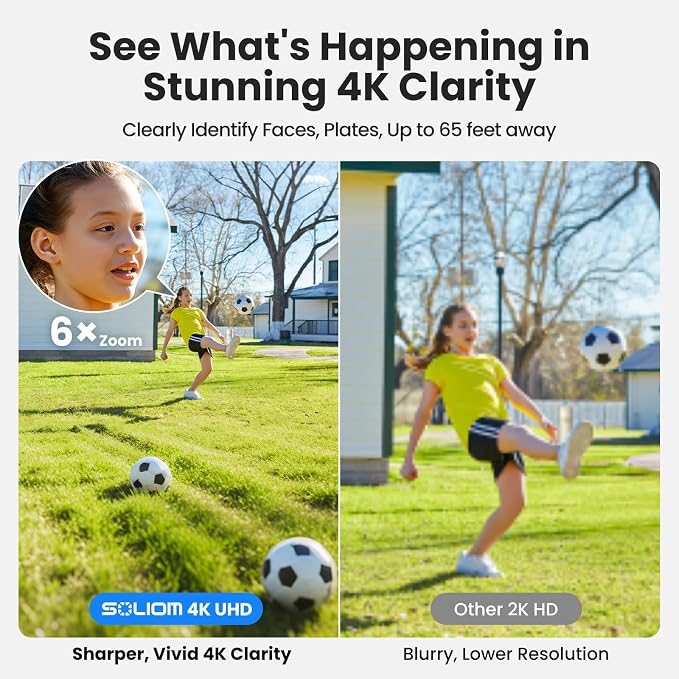 SOLIOM Security Cameras Wireless Outdoor, 4K Ultra HD - Image 3