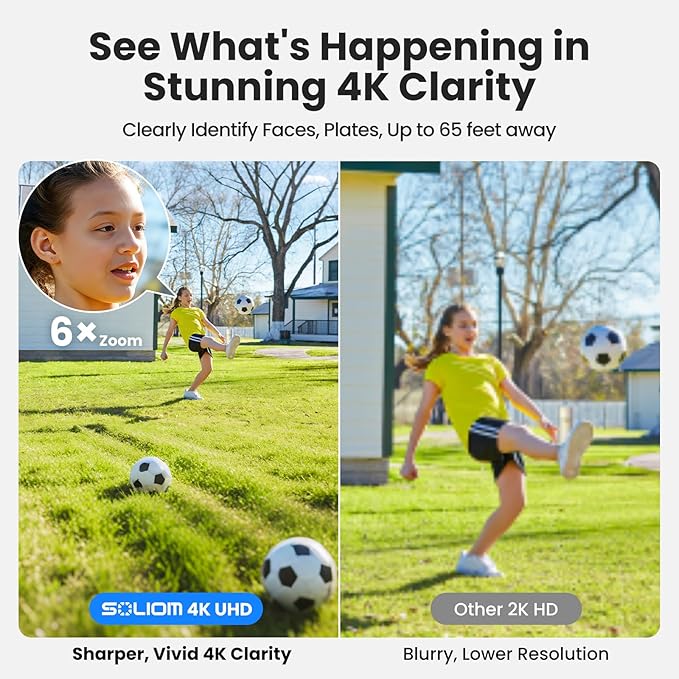SOLIOM Security Cameras Wireless Outdoor, 4K Ultra HD - Image 3