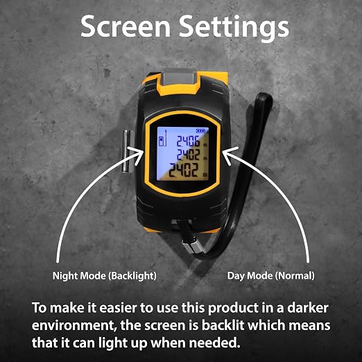 Laser Tape Measure 3-in-1 with Large LCD Display | Digital Laser Measurement - Image 6