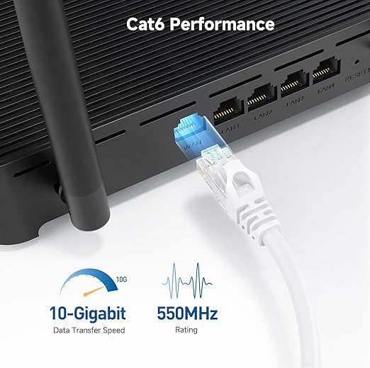 Cable Matters 10Gbps 5-Pack Snagless Cat 6 Ethernet Cable - 7ft - Image 3