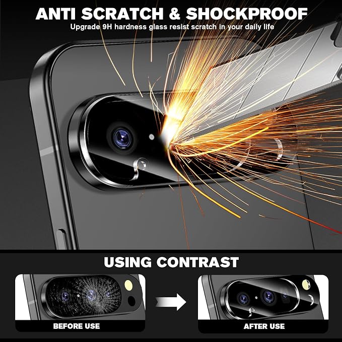 3 Pack for Google Pixel 10 Pro XL Camera Lens Protector, Tempered Glass 9 - Image 4