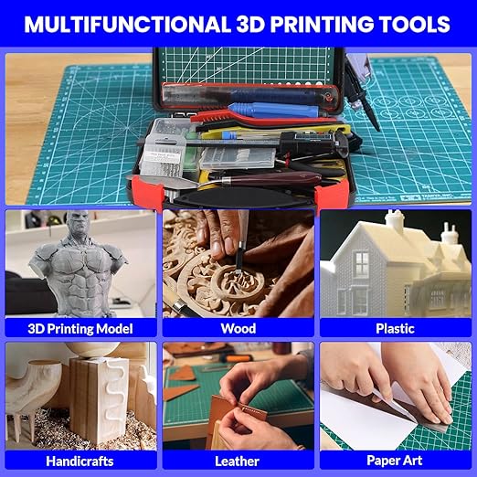 3D Printer Tool Kit, Removal Tools, Digital Caliper, Cutting Mat, Carrying Case - Image 7