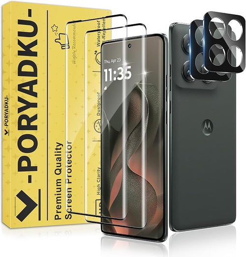 2+2 Pack for Motorola Edge 2025 Screen Protector and Camera Protectors by JavoYion