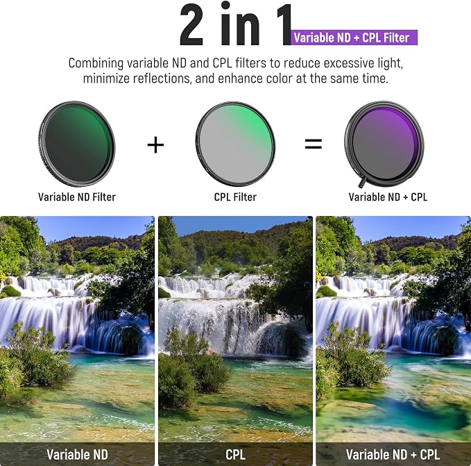 NEEWER True Colors 67mm Variable ND2-32 & CPL - Image 2