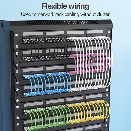 Cat6 Slim Patch Cables 14 Feet 10-Pack Blue, Cat6a Patch Cables 10Gbps 550MHz - Image 6