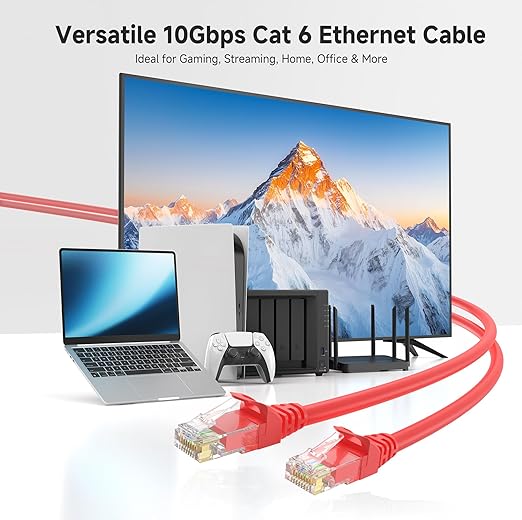 Cable Matters 10Gbps Snagless Cat 6 Ethernet Cable - 30ft - Image 2
