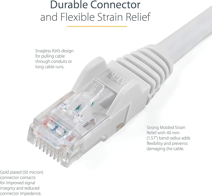 StarTech 7ft CAT6 Ethernet Cable - Image 3
